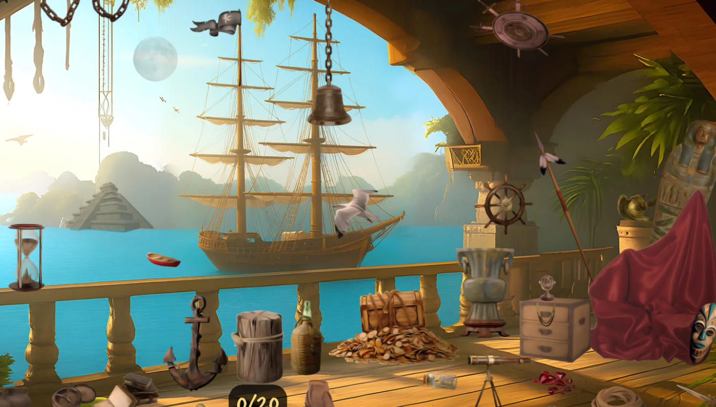 Hidden Objects Island Secrets shared screen puzzle search