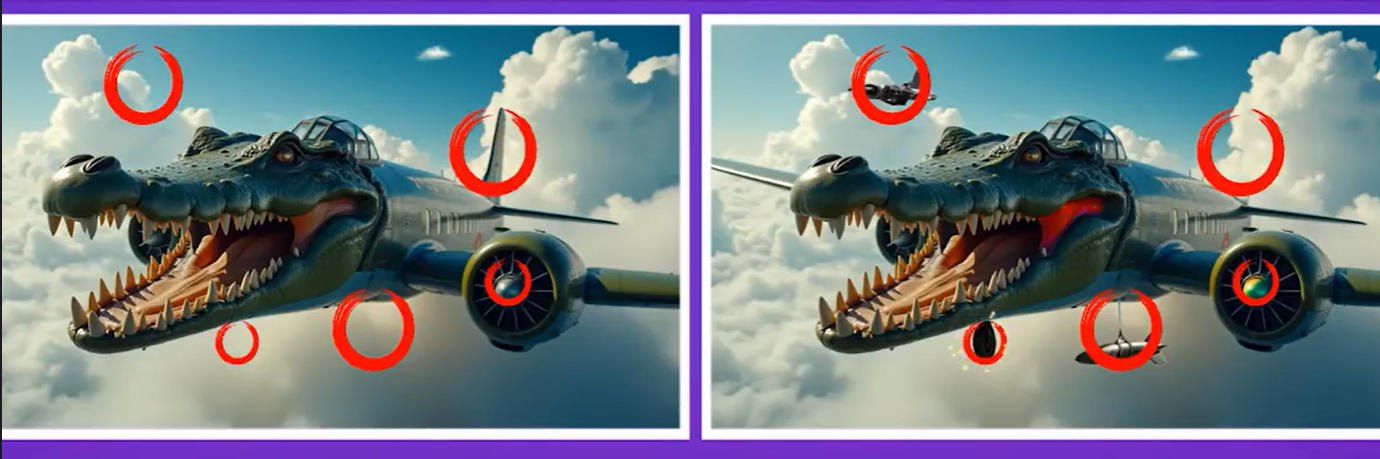 Italian Brainrot Difference online spot the difference puzzle