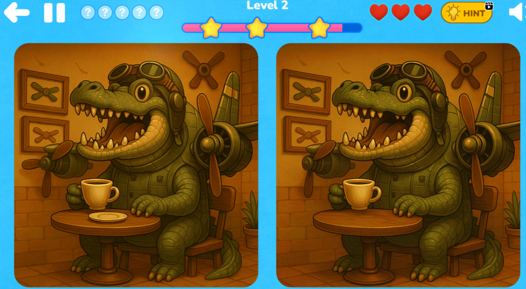 Italian Brainrot Find the Difference kids visual puzzle