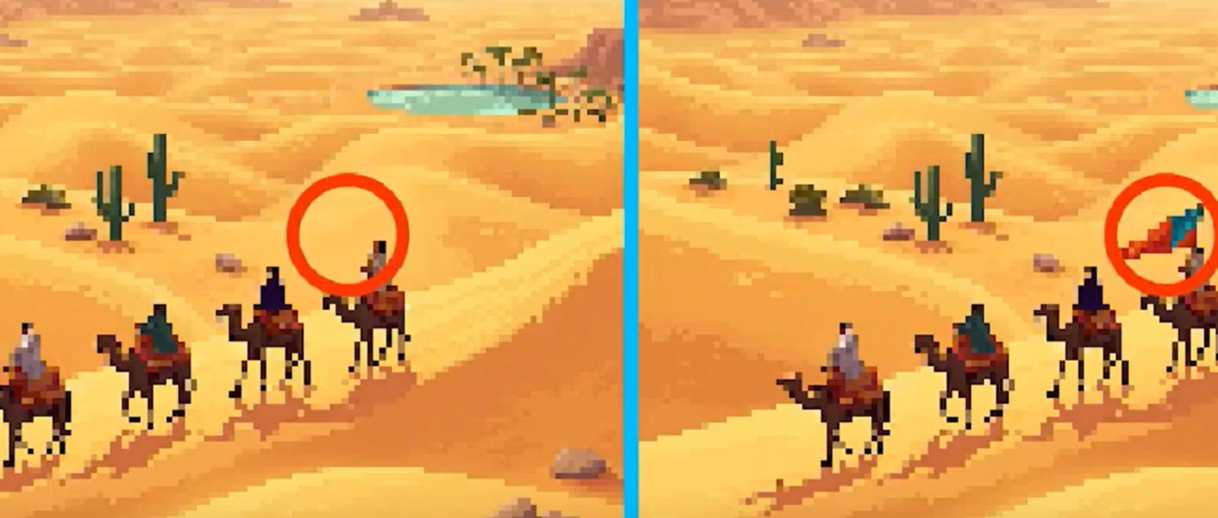 Pixel Differences spot the difference gameplay